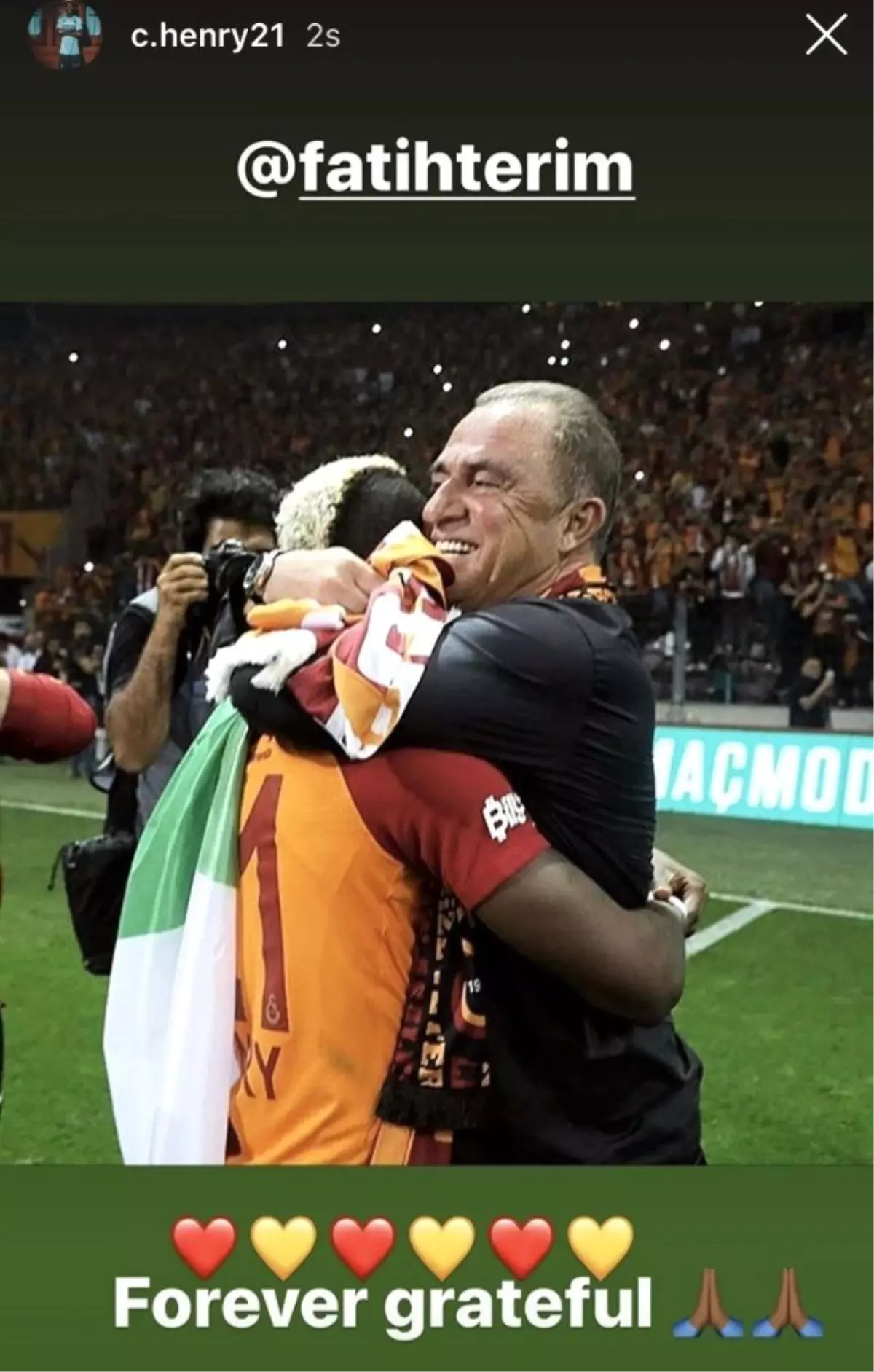 Terim\'den Onyekuru\'ya: \'İyi şanslar evlat\'