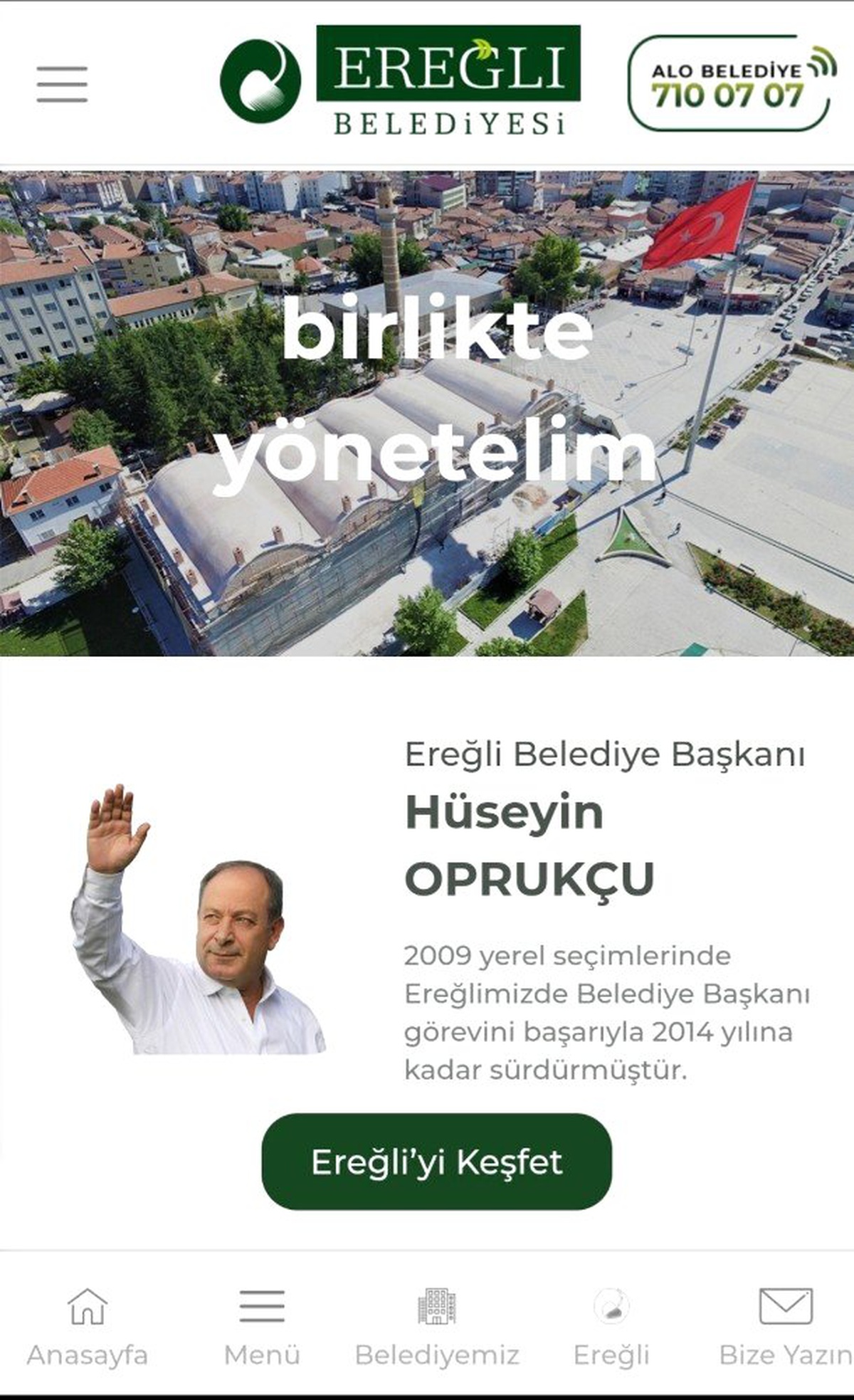 Ereğli Belediyesi mobil uygulamaya geçti