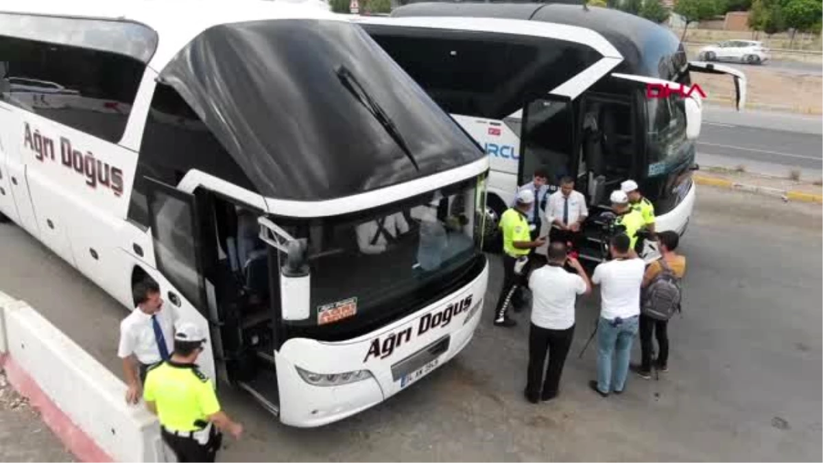 Kırıkkale polisinden otobüslerde \'takograf\' denetimi