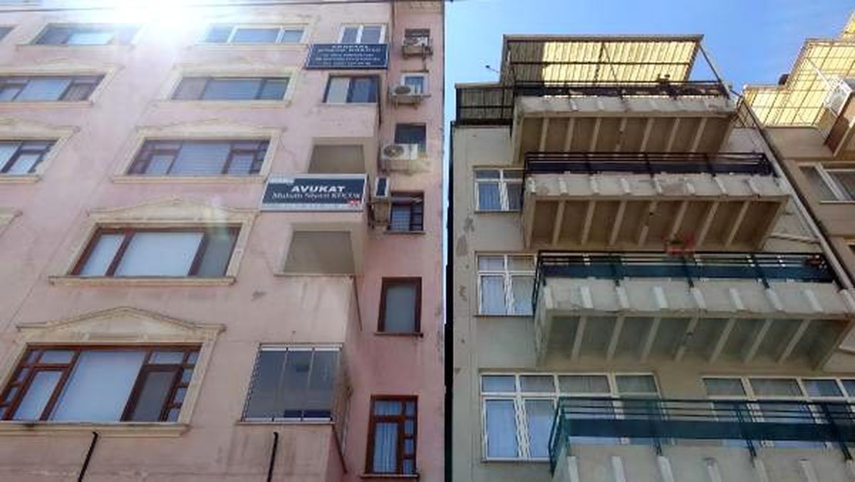 Kocaeli\'de, depremin ağır hasar verdiği binalar korkutuyor