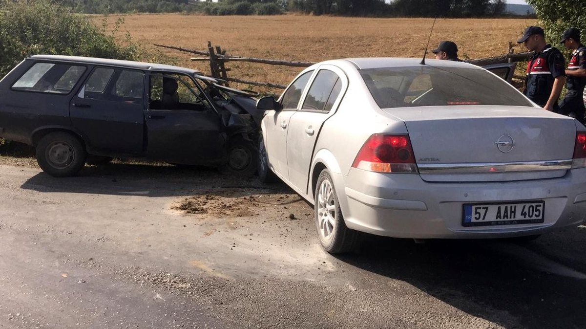 Sinop\'ta trafik kazası: 6 yaralı
