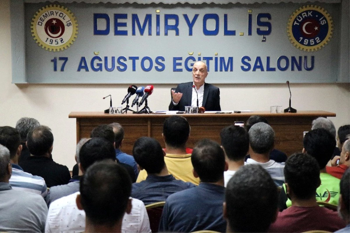 Türk-İş Genel Başkanı Atalay: "Ülkeyi, işçiyi satanlar, iftira atanlar esas alçak onlardır"