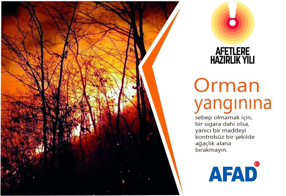 AFAD, orman yangınlarına karşı uyardı