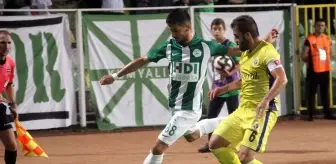 Spor Toto 1. Lig: Giresunspor: 1 - Menemenspor: 0 (İlk Yarı)