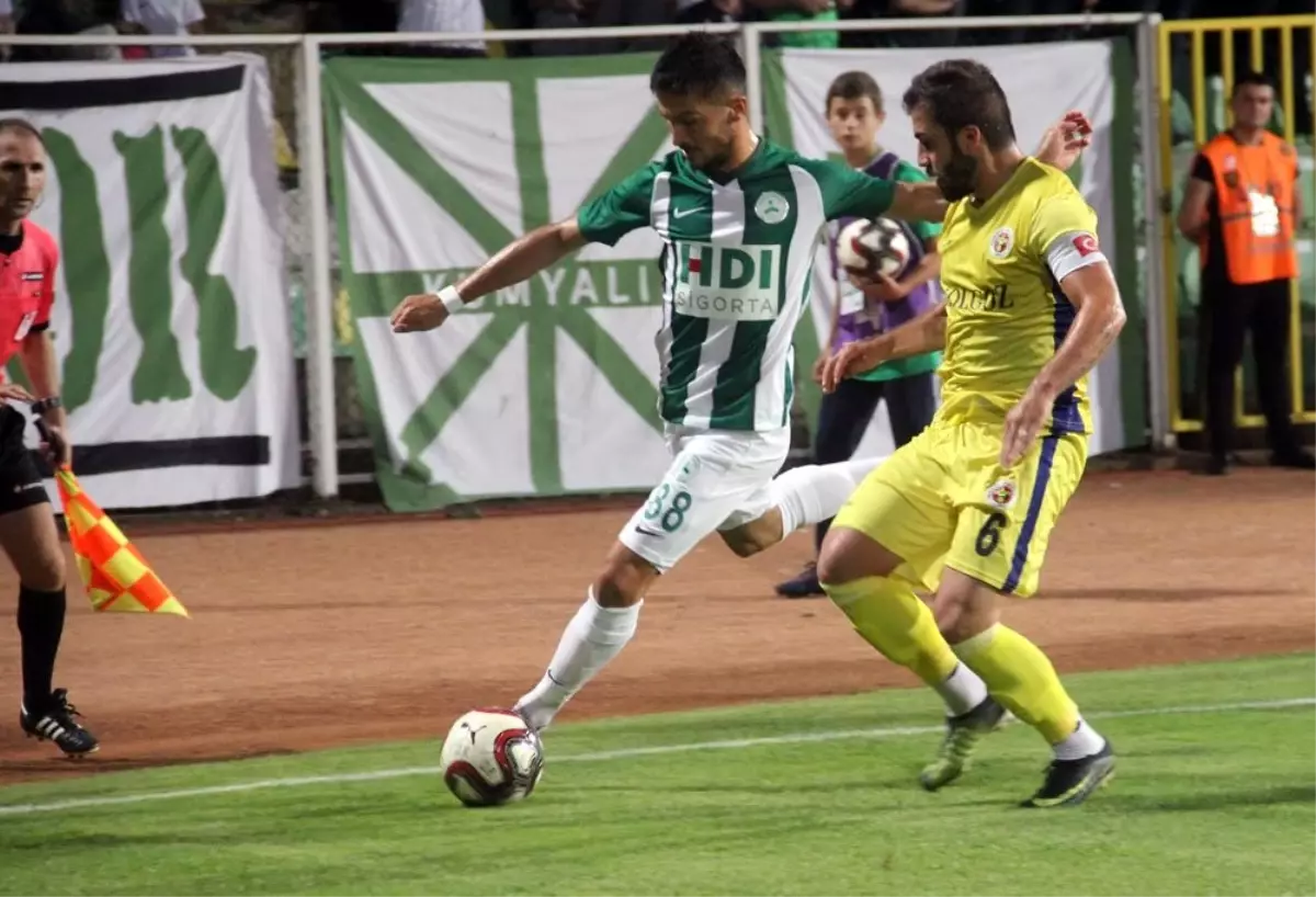 Spor Toto 1. Lig: Giresunspor: 1 - Menemenspor: 0 (İlk Yarı)