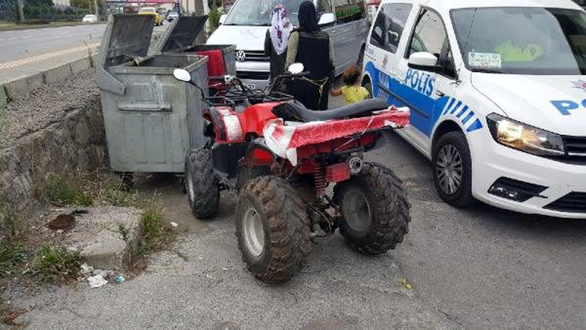 ATV\'den düşen yaşlı adam yaralandı