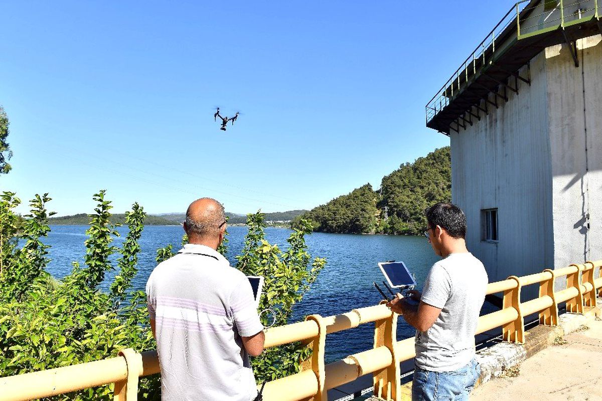 Barajlar drone ile koruma altında