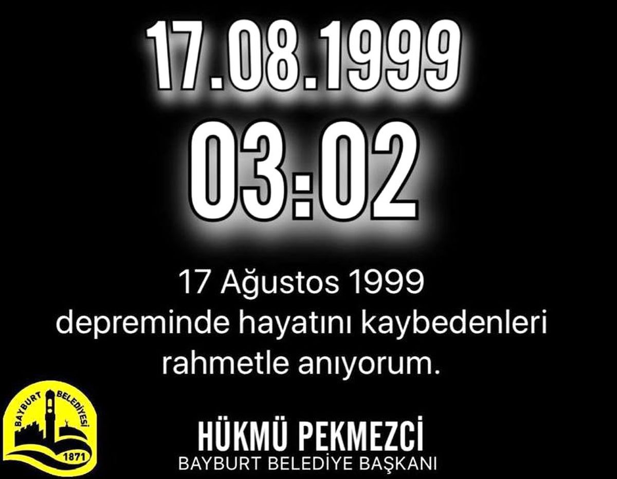Başkan Pekmezci, Marmara Depremi\'nde hayatını kaybedenleri andı