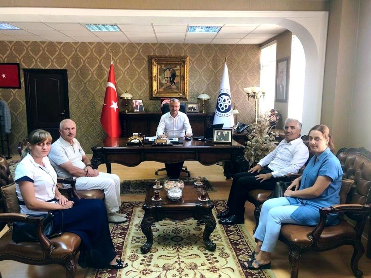 DATÜB Heyeti, Erzincan Binali Yıldırım Üniversitesi Rektörü\'nü ziyaret etti