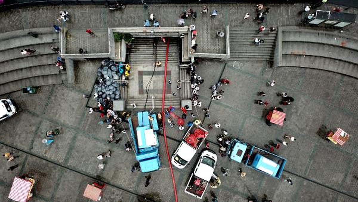 Eminönü\'ndeki son durum havadan fotoğraflandı