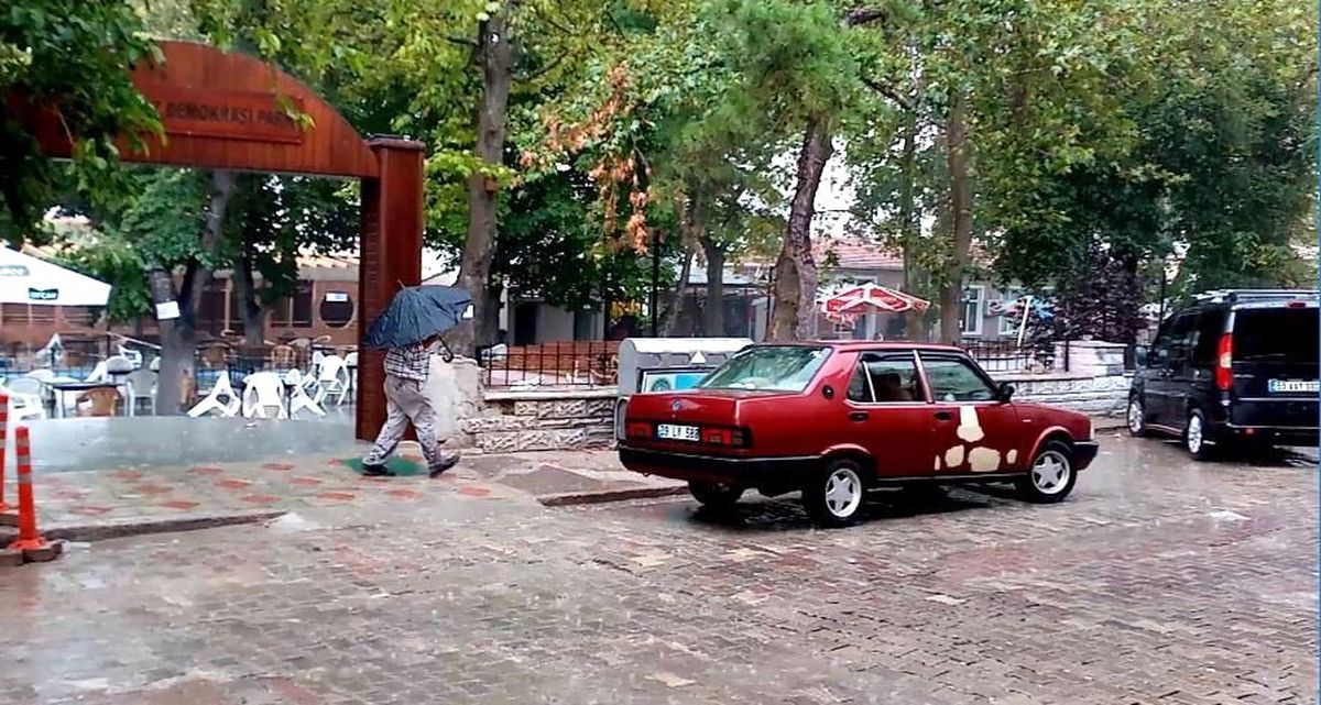 Malkara\'da şiddetli sağanak