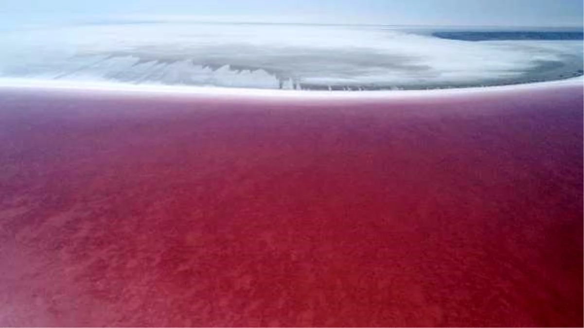 Pembe renge bürünen Tuz Gölü\'ne yoğun ilgi