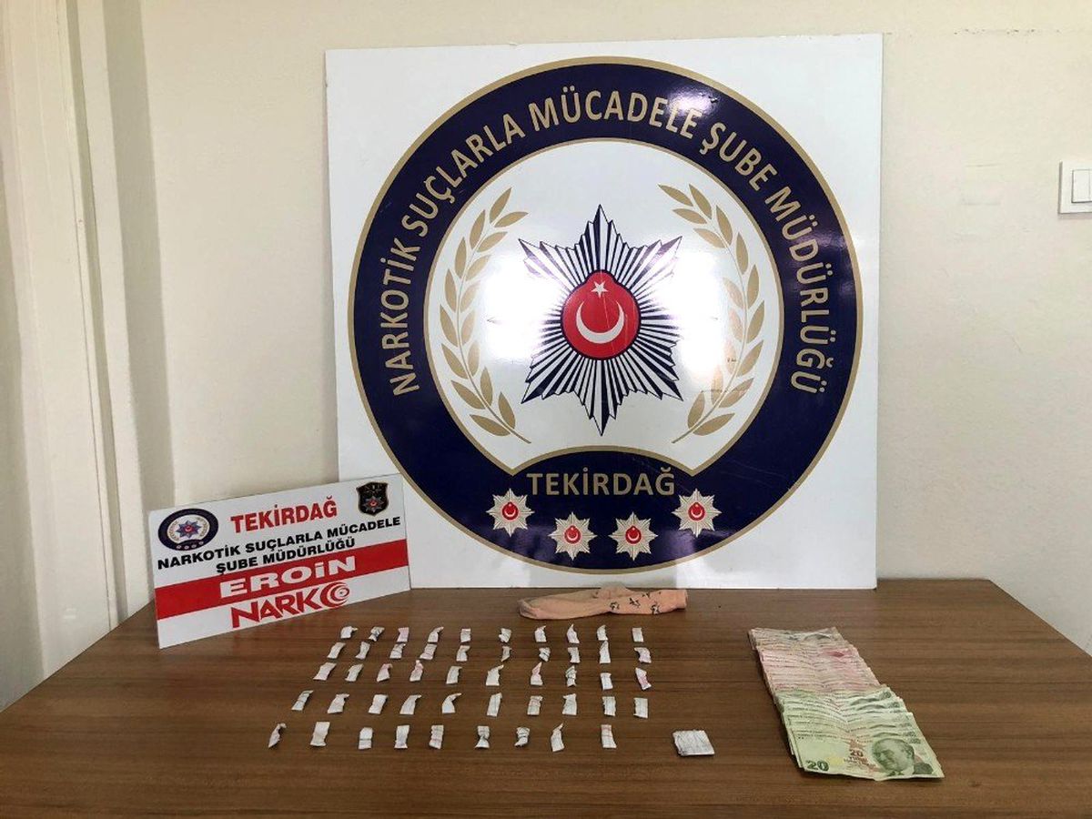 Tekirdağ\'da uyuşturucu operasyonu: 2 gözaltı