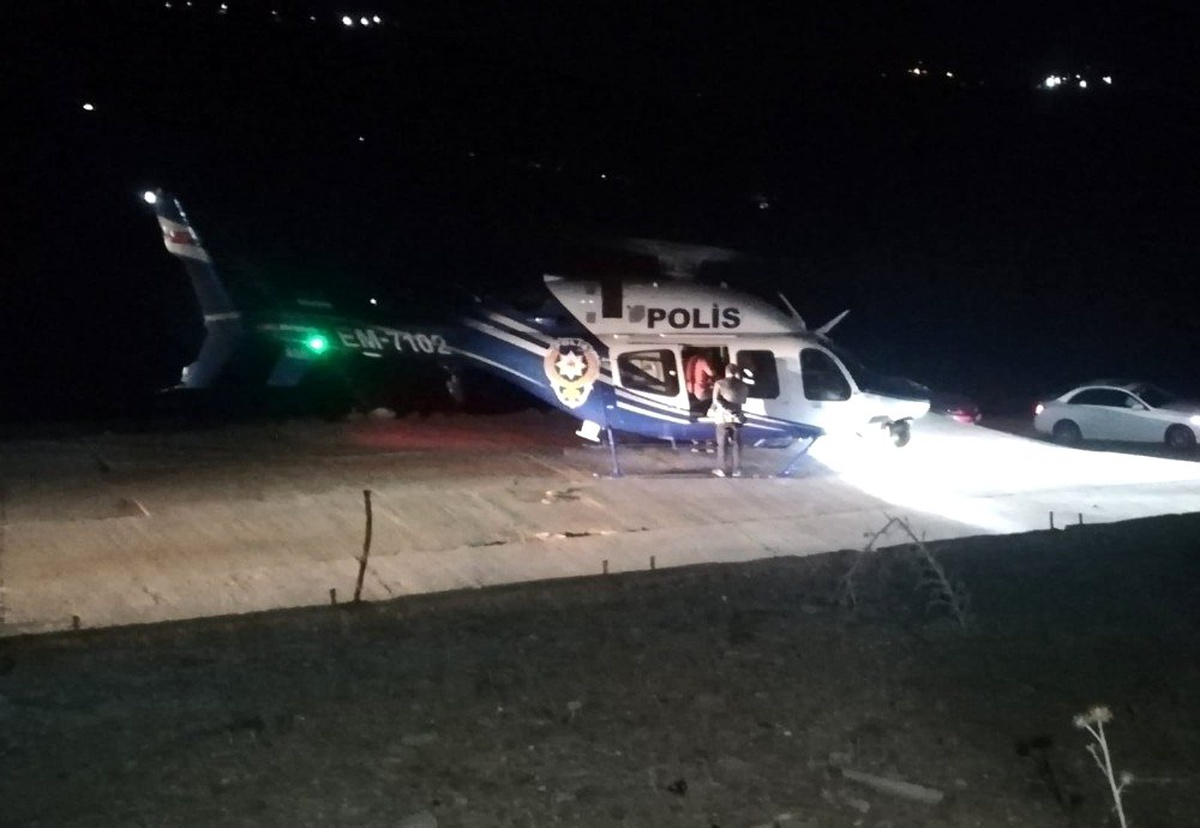 Bakan Paktemirli\'den yangın noktalarına gece saatlerinde helikopterli denetim