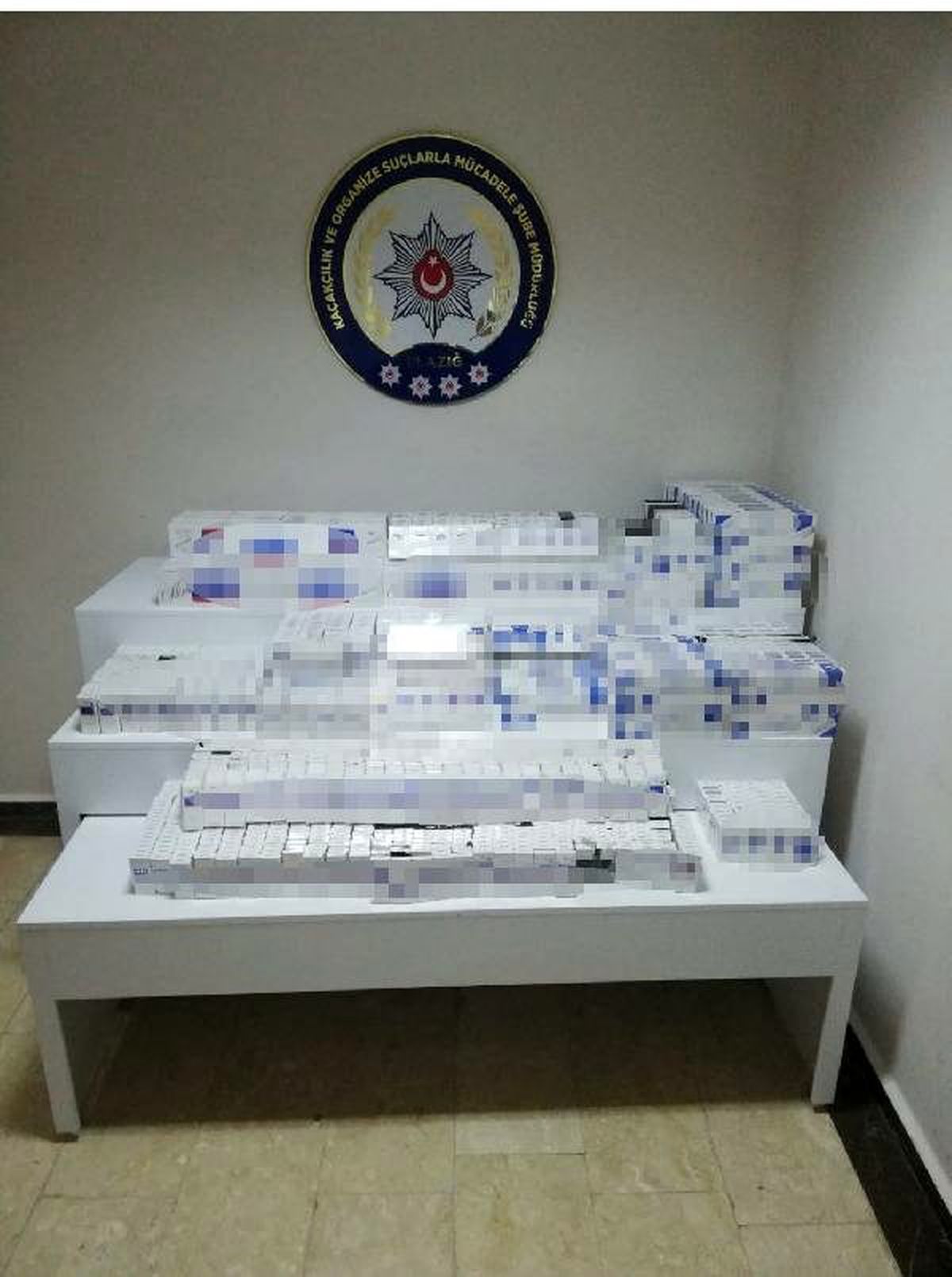Elazığ\'da, 3 bin 200 paket kaçak sigara ele geçirildi