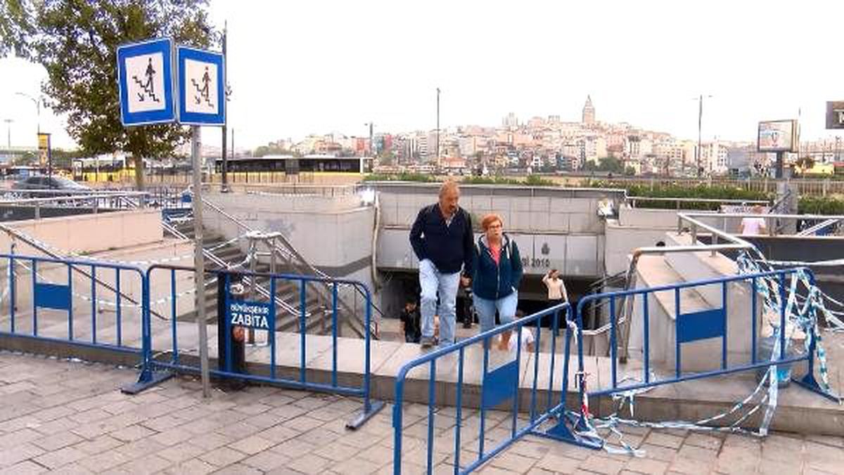 Eminönü alt geçidinde son durum