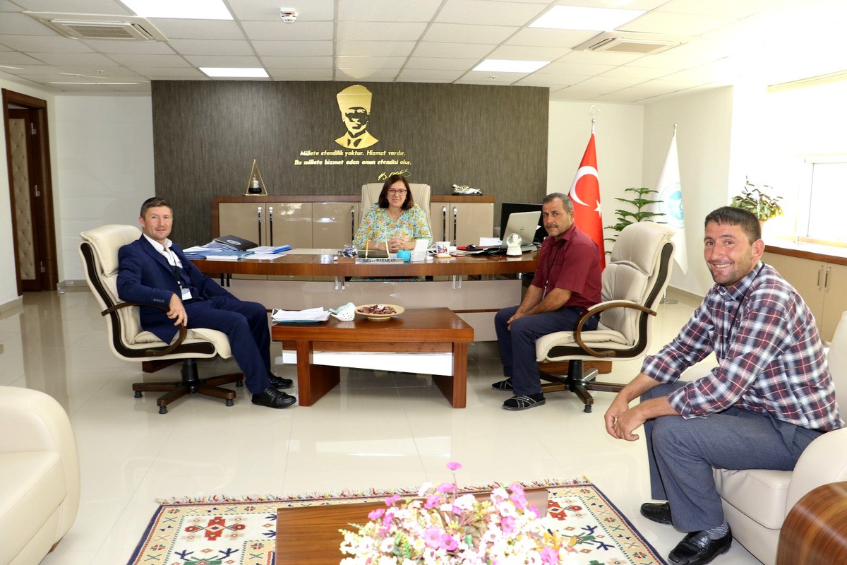 Küpeler Muhtarı Genel Müdür Başaran\'ı ziyaret etti