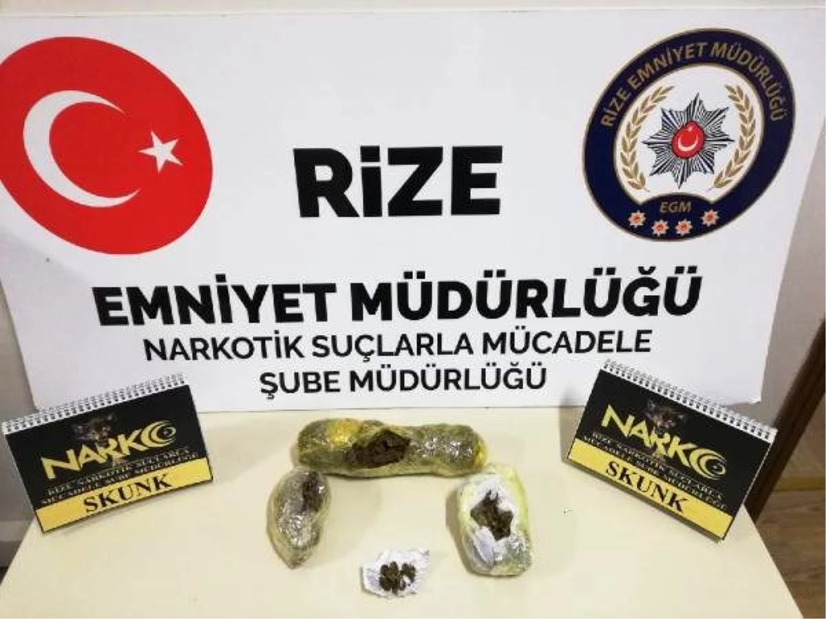 Rize\'de uyuşturucu operasyonu: 3 gözaltı