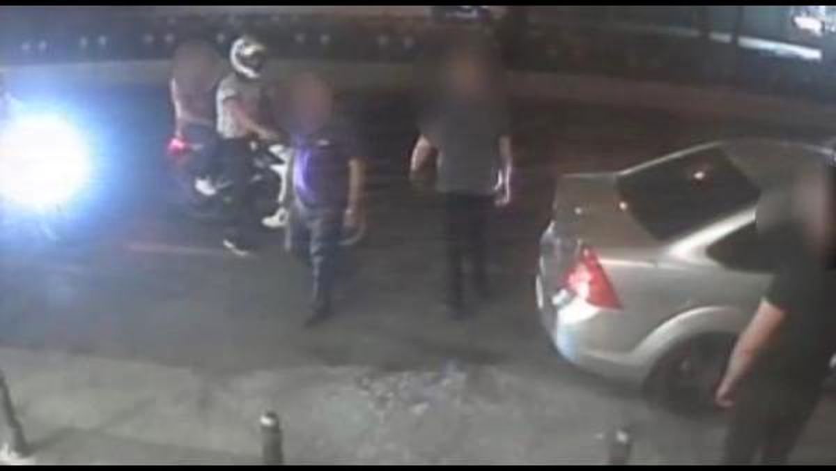 Aksaray\'da 1 kişinin öldüğü 3 kişinin yaralandığı gece kulübü saldırısı kamerada