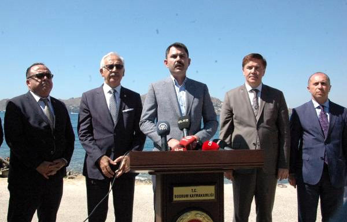 Bakan Kurum: Bodrum\'da 1611 konut ve 4 otelin inşaatı durduruldu