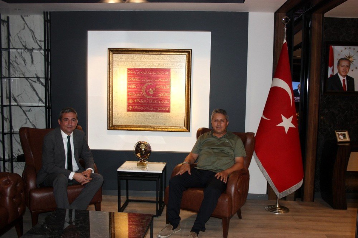 Bölge Birlik Başkanı Ertan Taşlı, Eren\'i ağırladı
