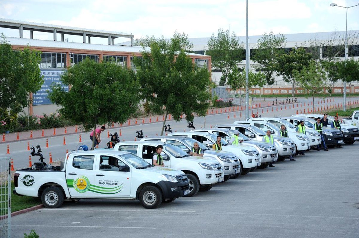 Büyükşehir\'den Konya genelinde haşereyle mücadele