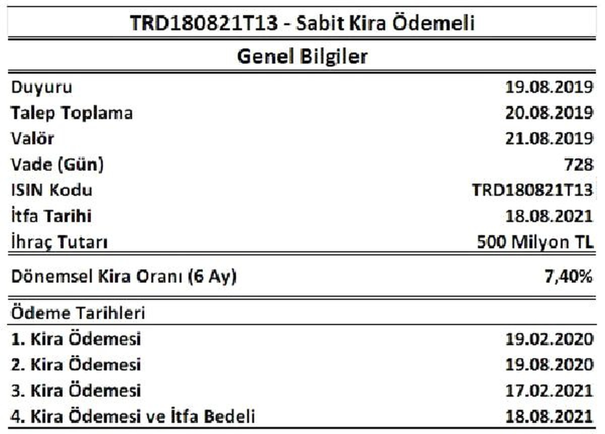 Hazine kira sertifikası ve TÜFE\'ye endeksli tahvil ihraç edecek