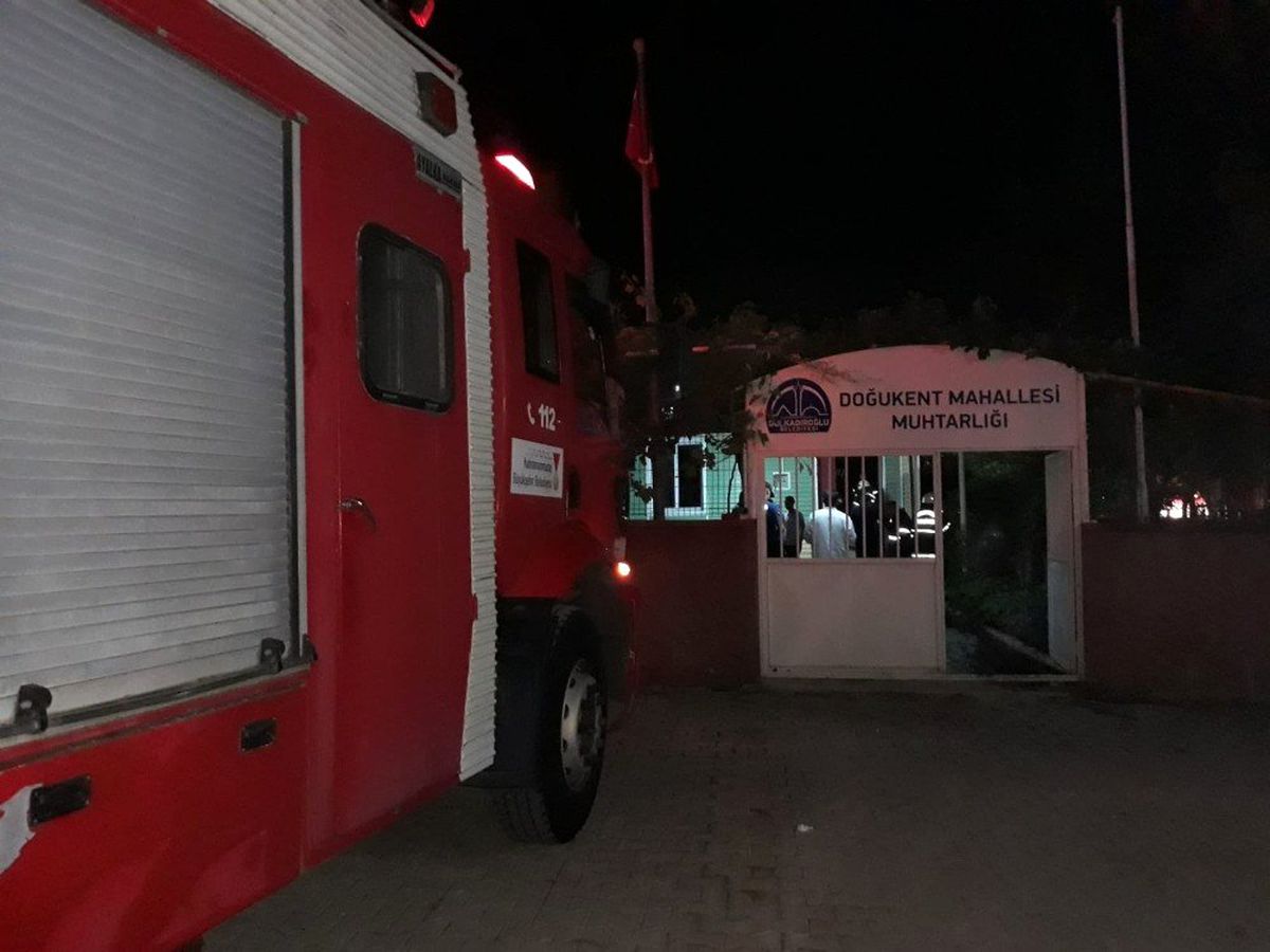 Kahramanmaraş\'ta muhtarlık binasında yangın