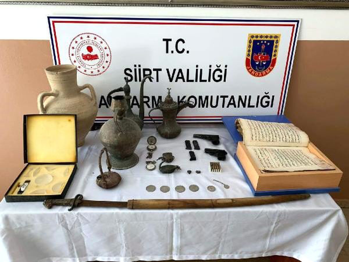 Siirt\'te tarihi eser operasyonu