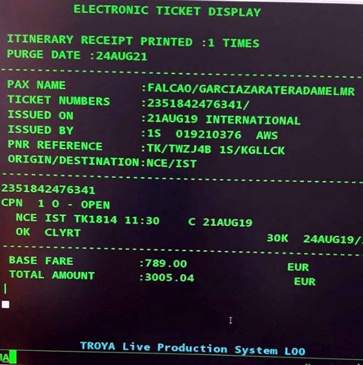 TGS\'den sosyal medyadaki Falcao bilet görseline yalanlama