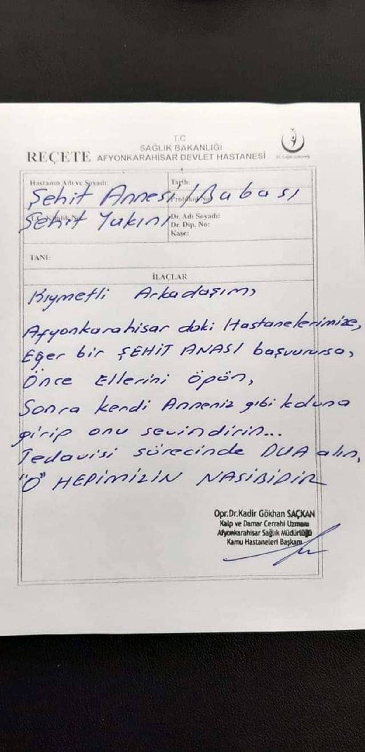 Duygulandıran reçete