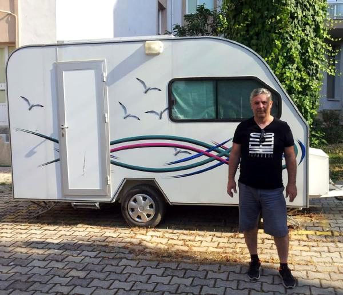 Hayalini gerçekleştirmek için satın aldığı karavan ikinci el çıktı