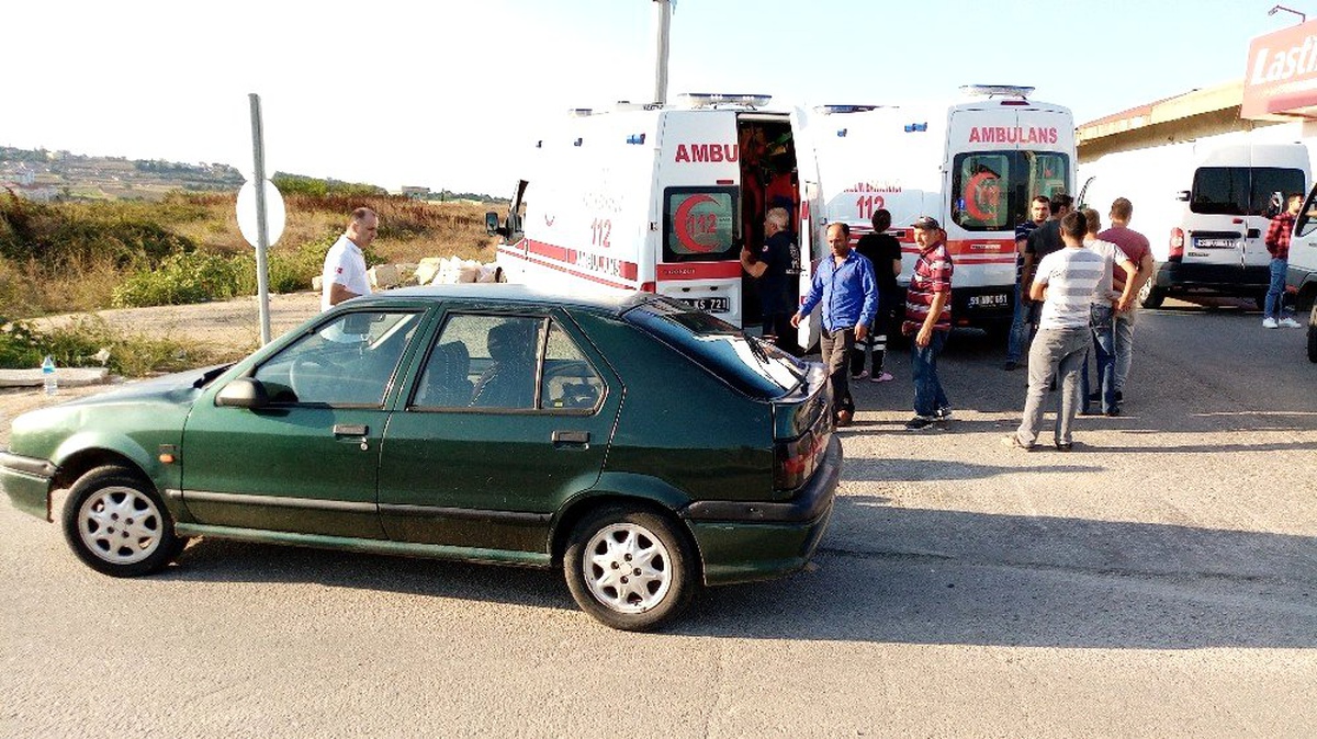 Karşıya geçerken otomobilin çarptığı yaya yaralandı