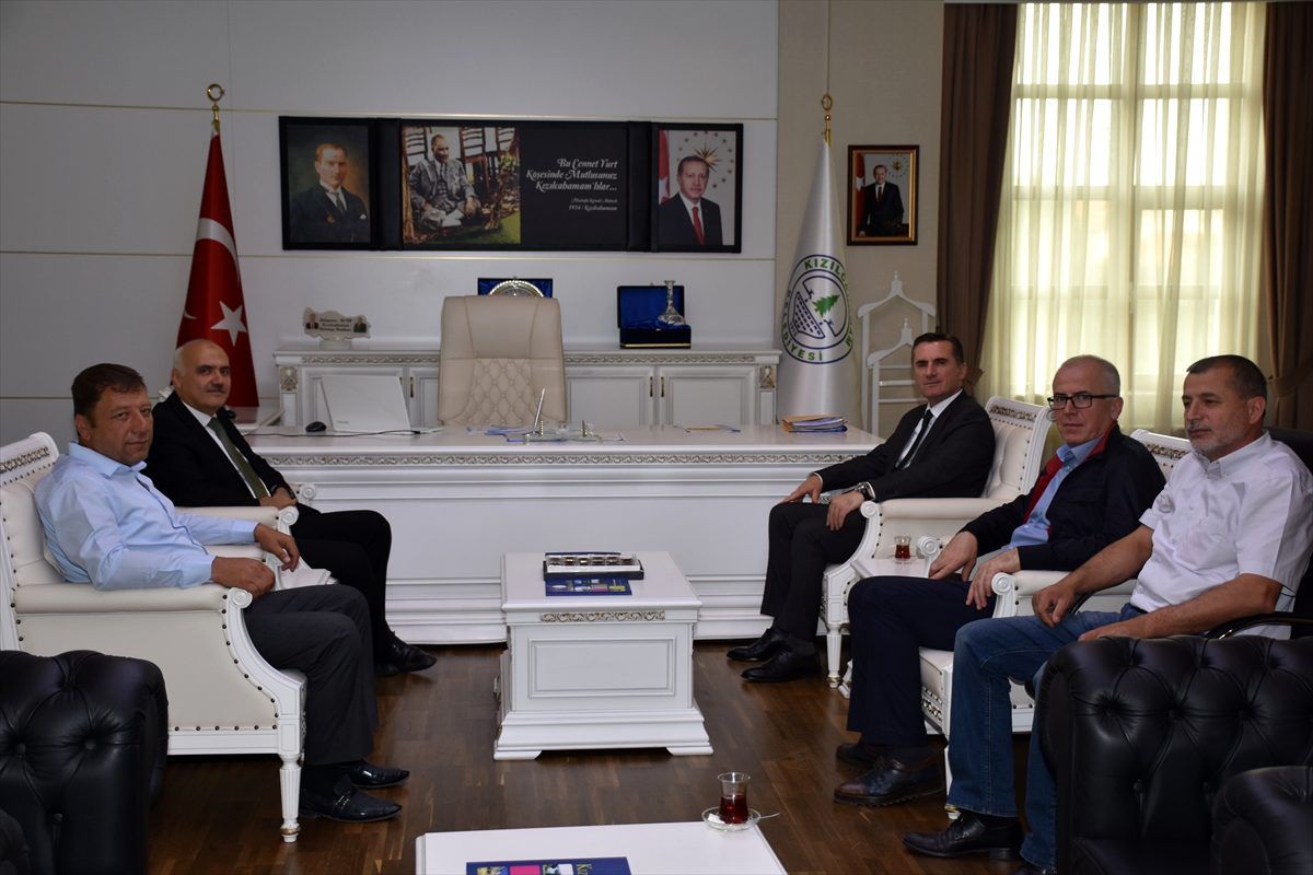 Kaymakam Yıldız\'dan veda ziyareti