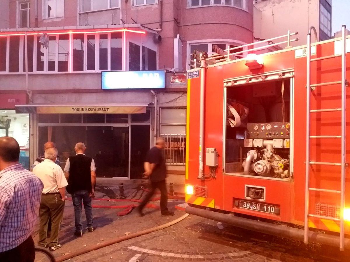 Lüleburgaz\'da iş yeri yangını