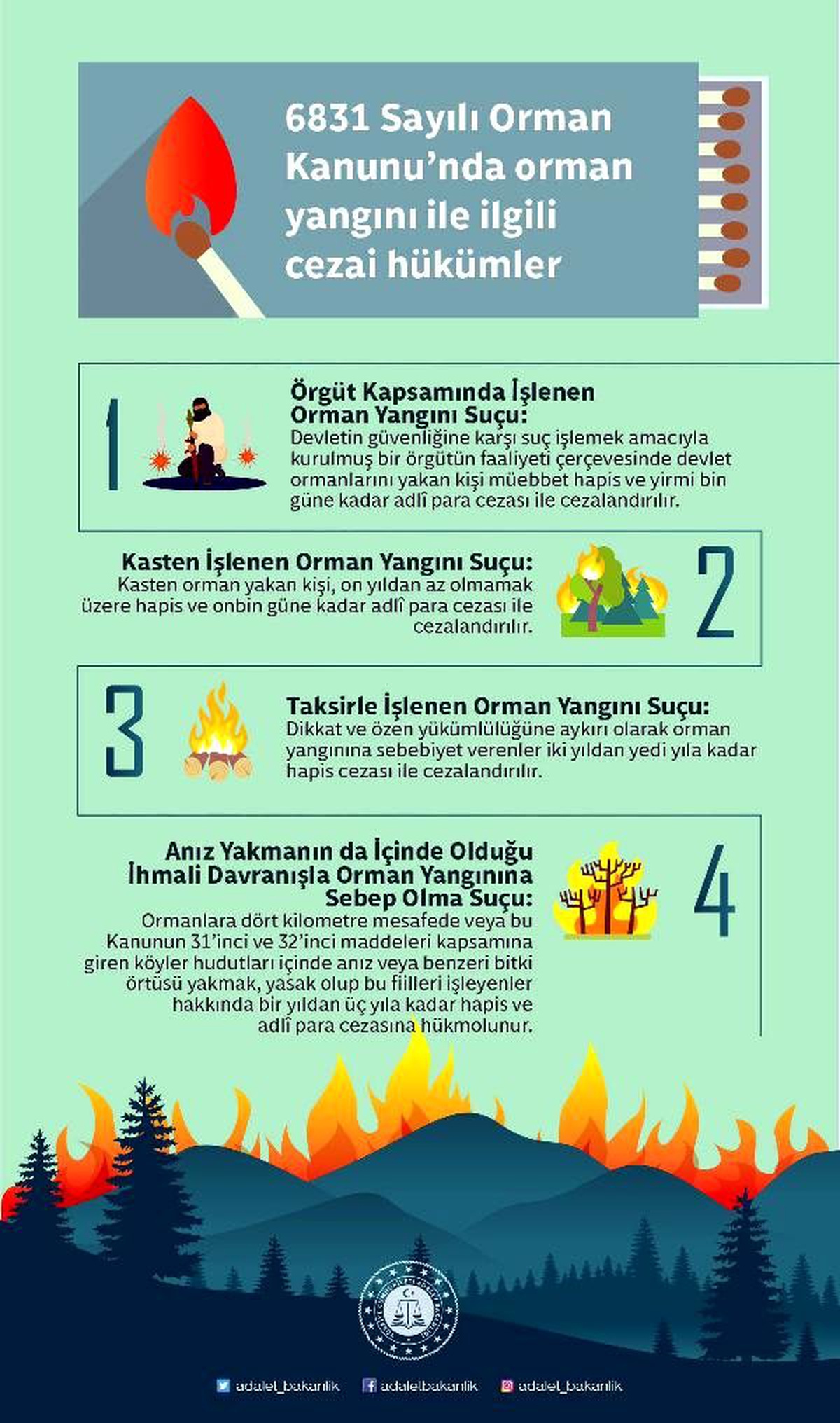 Adalet Bakanlığı: Ormanlar, insanlığın ortak malıdır