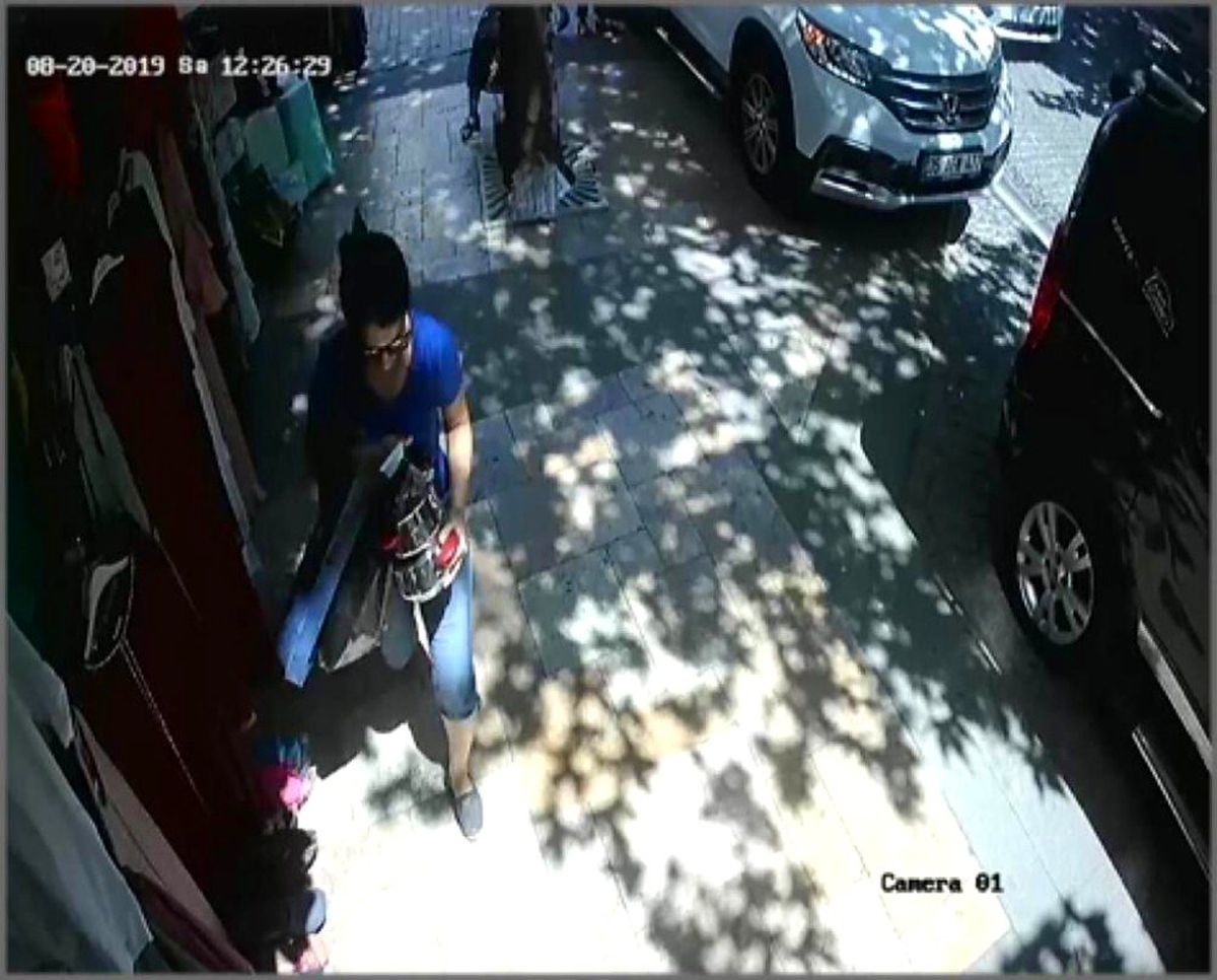 Çaydanlık seti çaldığı mağazadan bu defa tencere seti çaldı