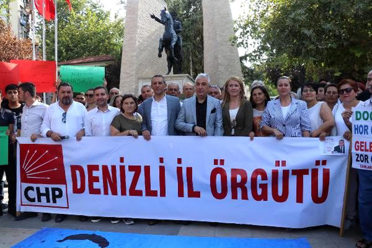 Denizli\'de su zammına tepki