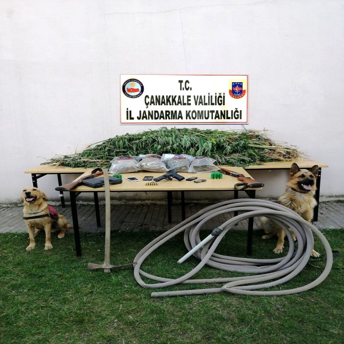 Drone ile uyuşturucu baskını