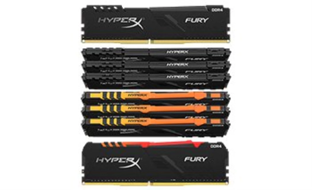 HyperX\'ten yeni tasarıma sahip FURY DDR4 ve FURY DDR4 RGB bellekler