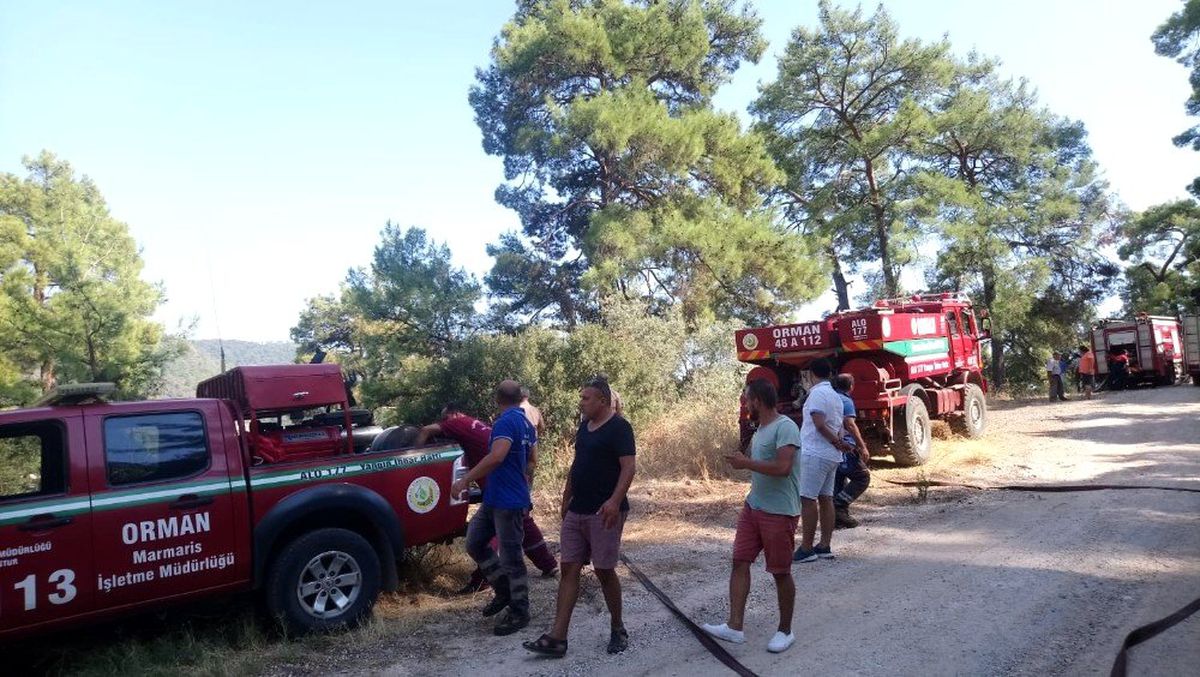 Marmaris\'te aynı bölgede 3 günde 3\'ü orman yangını