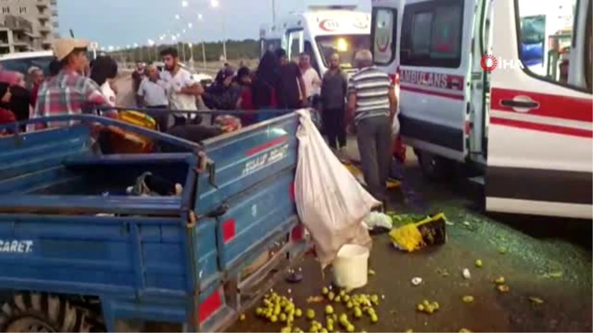 Siirt\'te tarım aracı devrildi: 1\'i ağır 12 kişi yaralandı