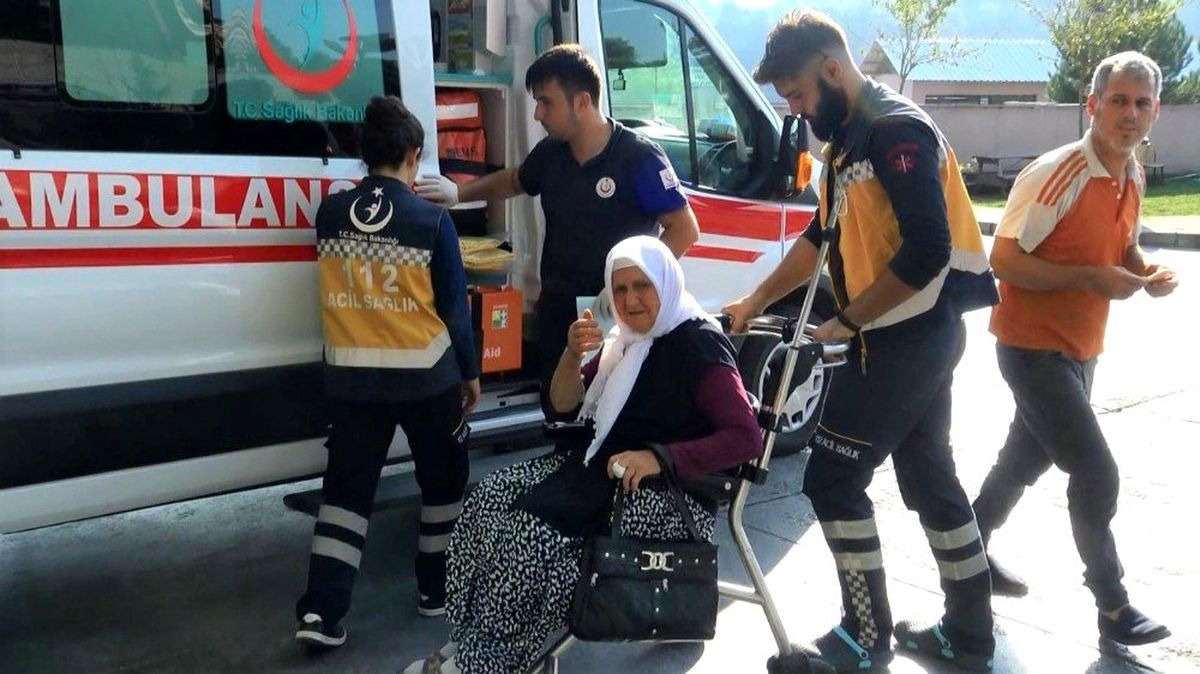 Yaşlı kadını çamaşır asarken yılan soktu