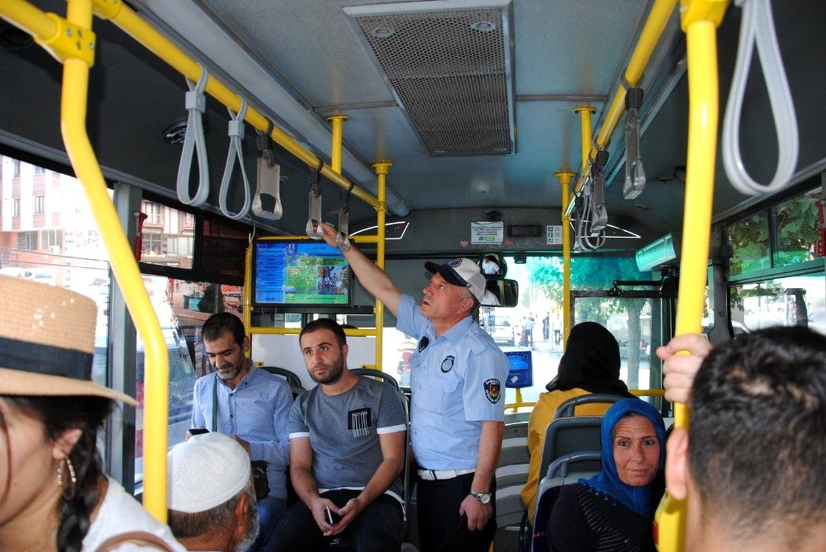 Zabıtadan toplu taşıma araçlarında klima denetimi