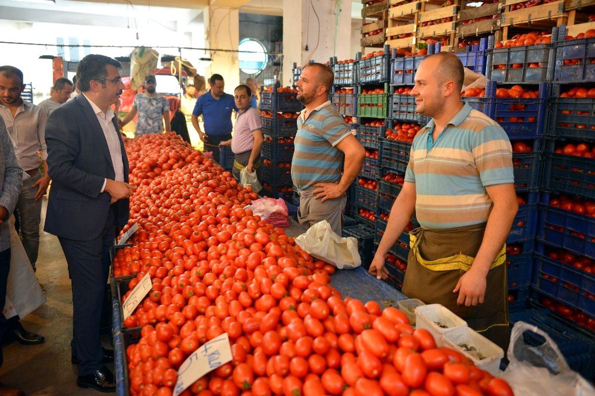 Başkan Yılmaz\'dan pazar ziyareti