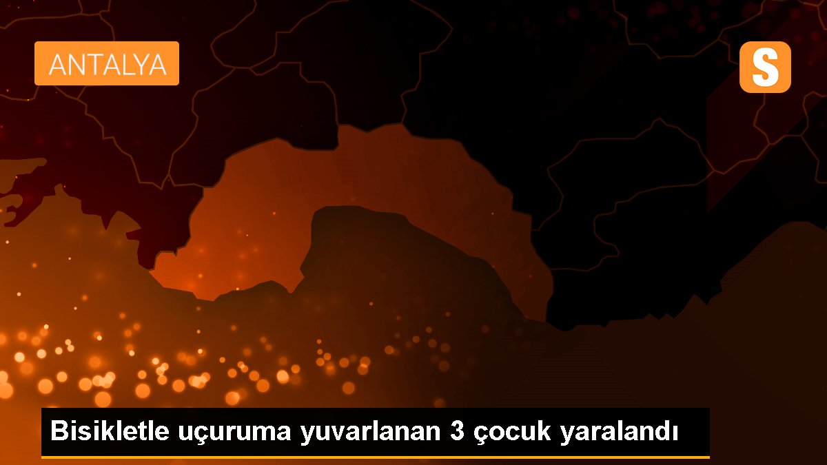 Bisikletle uçuruma yuvarlanan 3 çocuk yaralandı