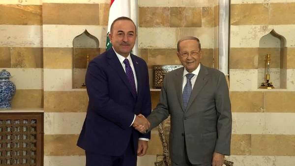 Çavuşoğlu, Lübnan Cumhurbaşkanı ile görüştü