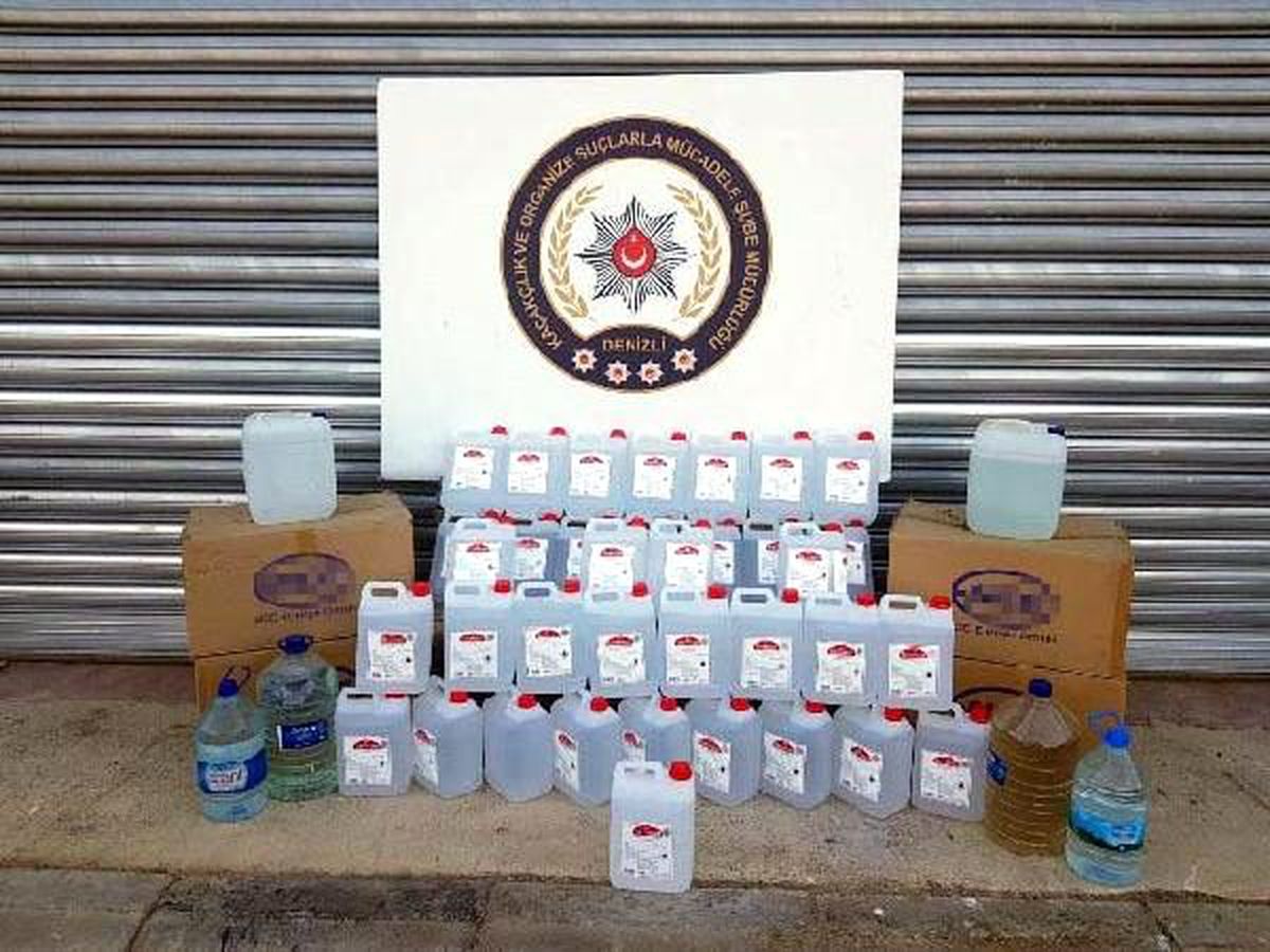 Denizli\'de sahte içki operasyonu: 6 gözaltı