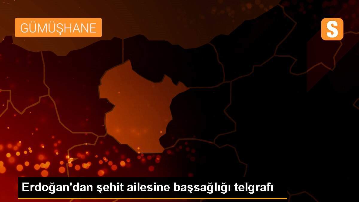 Erdoğan\'dan şehit ailesine başsağlığı telgrafı