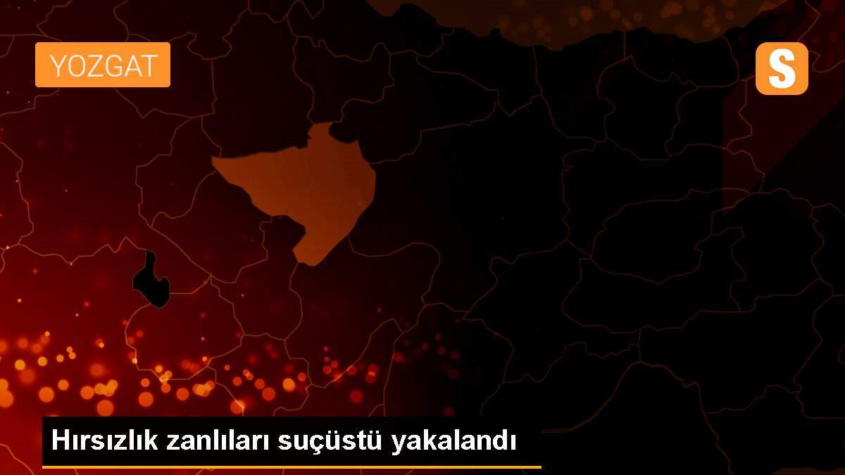 Hırsızlık zanlıları suçüstü yakalandı